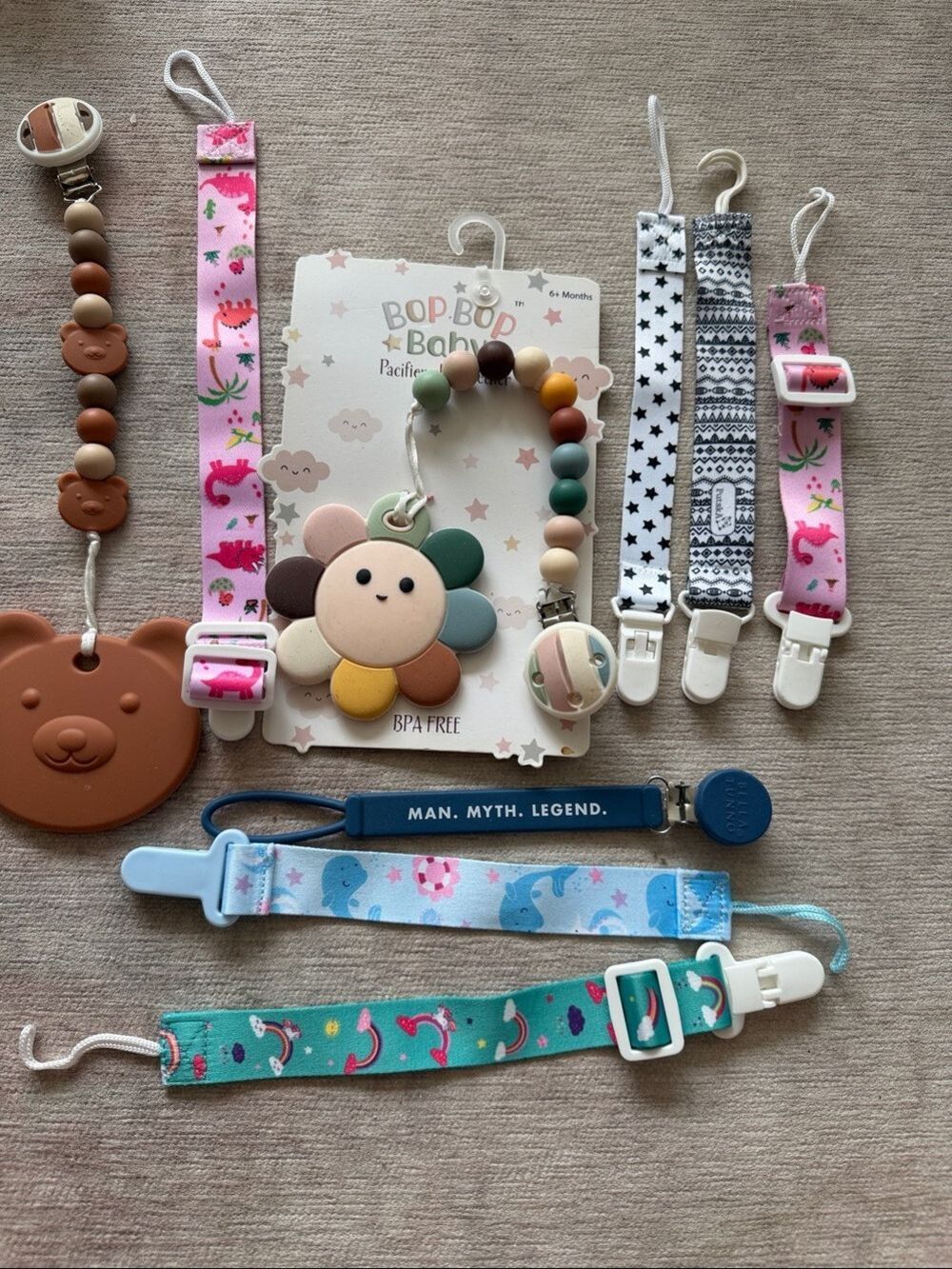 Pacifier Clips Teethers Silicone 9